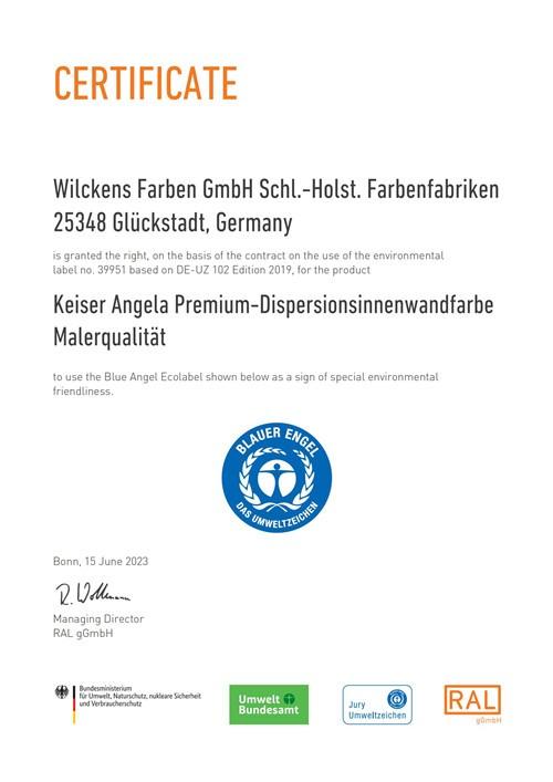 領跑綠色環保之路 凱瑟進口產品獲德國藍天使標簽認證