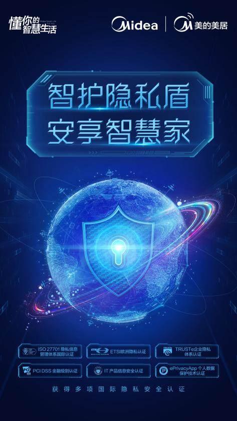 行業領先,美的智能家居隱私安全通過多項權威認證